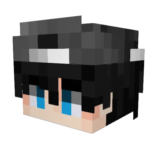 byT3nson Minecraft avatar head, 3D render