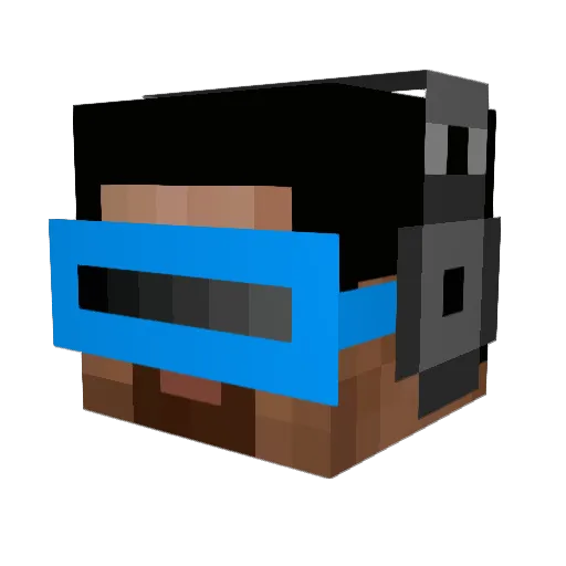 byTiimo_ Minecraft avatar head, 3D render