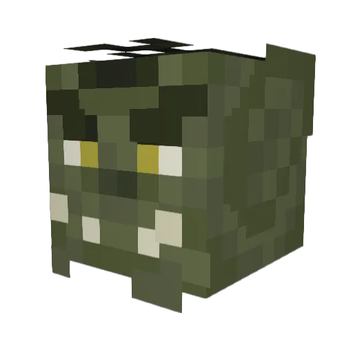 byTobify Minecraft avatar head, 3D render