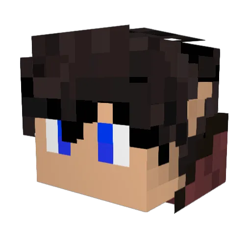 byTobination Minecraft avatar head, 3D render