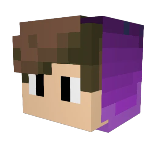 byTonin Minecraft avatar head, 3D render