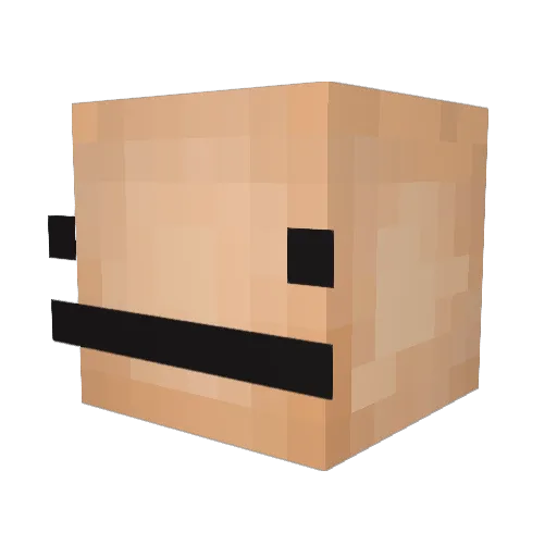 byTraxxas Minecraft avatar head, 3D render
