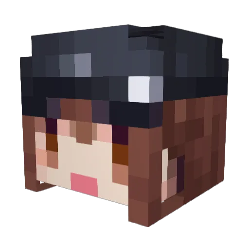 byTreplex Minecraft avatar head, 3D render