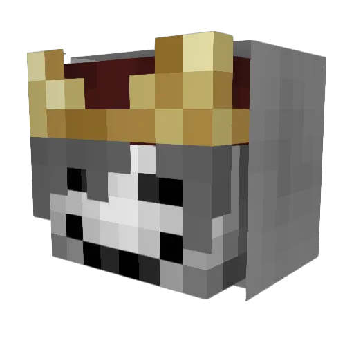 byVRX Minecraft avatar head, 3D render