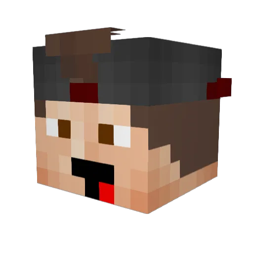 byVen0m Minecraft avatar head, 3D render