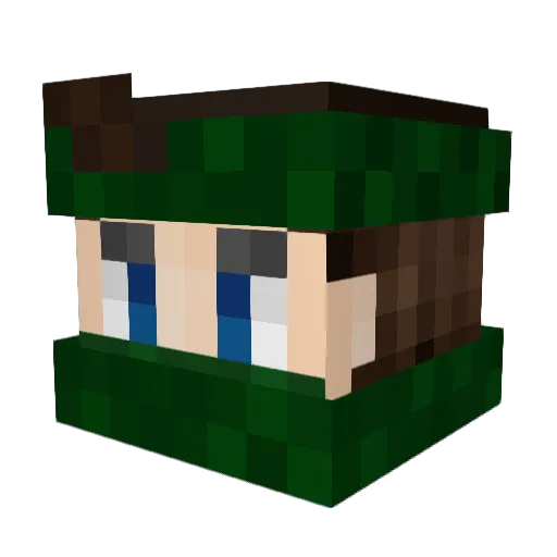 byVerotex Minecraft avatar head, 3D render