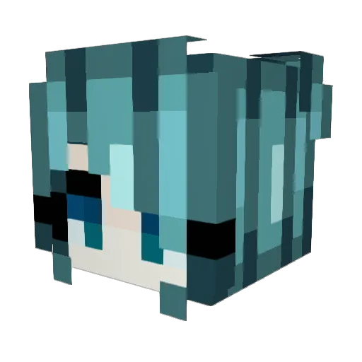 byWadim Minecraft avatar head, 3D render