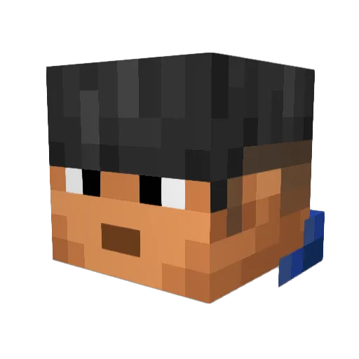 by__Linus__de Minecraft avatar head, 3D render