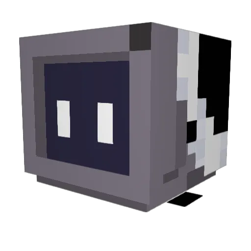 by_brnekr Minecraft avatar head, 3D render