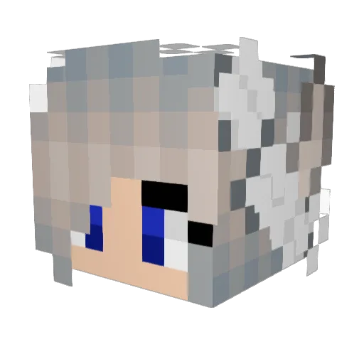 by_dxnx Minecraft avatar head, 3D render
