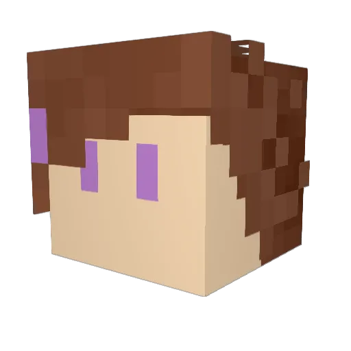 by_koy Minecraft avatar head, 3D render