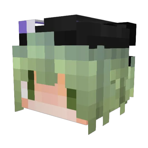 byako0821 Minecraft avatar head, 3D render