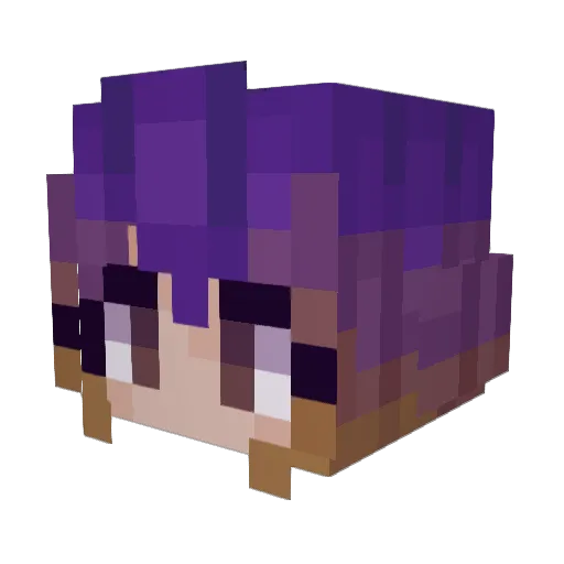 byakufollower Minecraft avatar head, 3D render