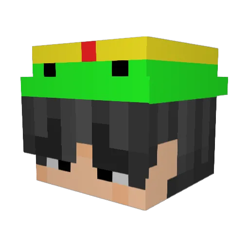 byamasix Minecraft avatar head, 3D render