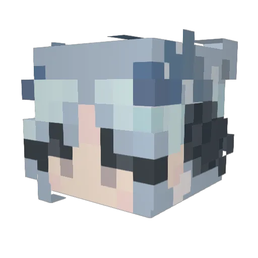 byandiraz Minecraft avatar head, 3D render