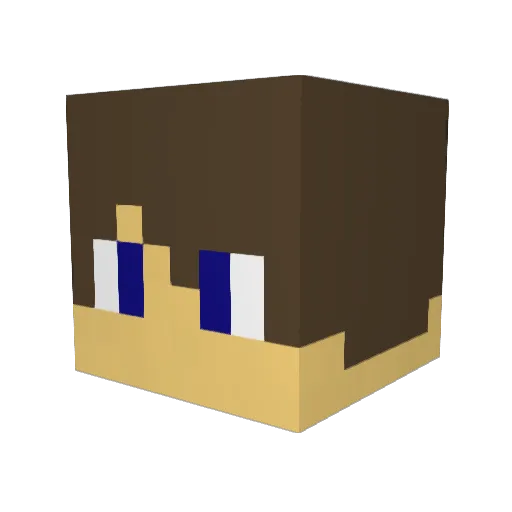 byba545 Minecraft avatar head, 3D render