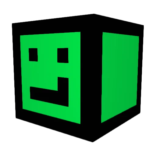 bybydydy Minecraft avatar head, 3D render