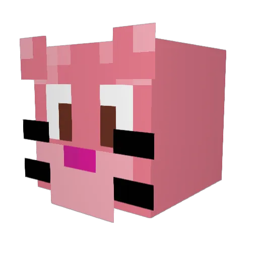 bycek33 Minecraft avatar head, 3D render