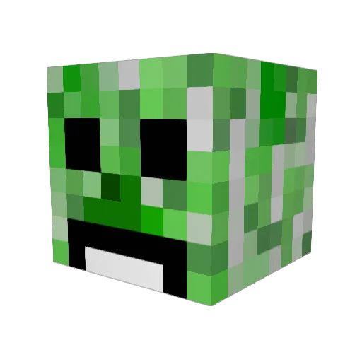 bydestatic Minecraft avatar head, 3D render