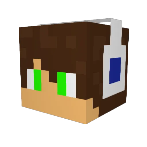 bydiego_Xx Minecraft avatar head, 3D render