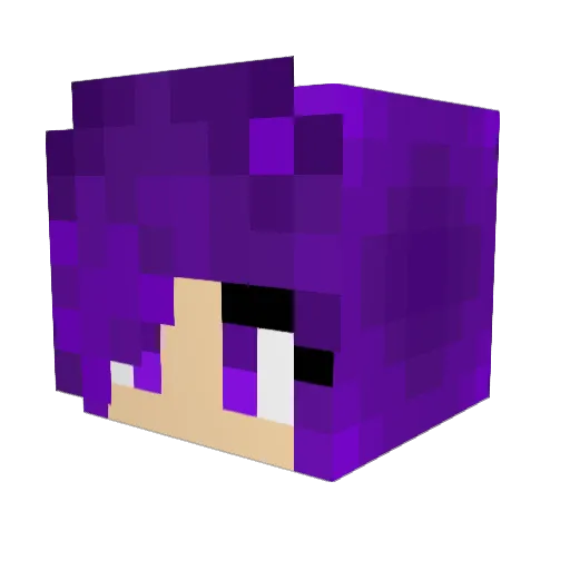 bye07 Minecraft avatar head, 3D render