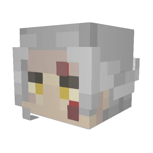 byeckhm Minecraft avatar head, 3D render
