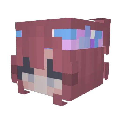 byejordyn Minecraft avatar head, 3D render