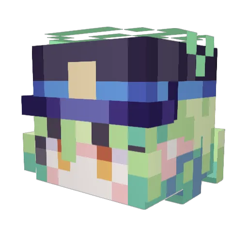 byeonsache Minecraft avatar head, 3D render