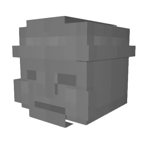 byeowool Minecraft avatar head, 3D render