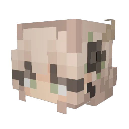 byeryan_ Minecraft avatar head, 3D render