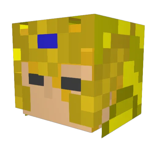 byfxrest Minecraft avatar head, 3D render