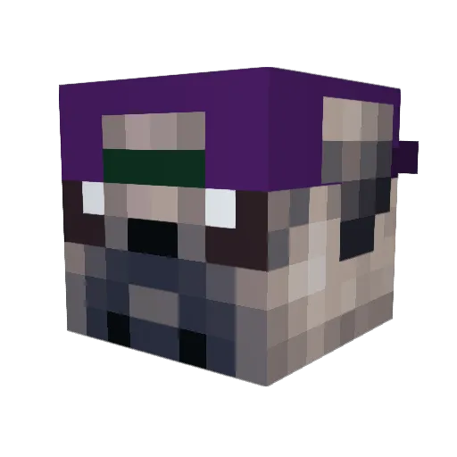 bygoos Minecraft avatar head, 3D render