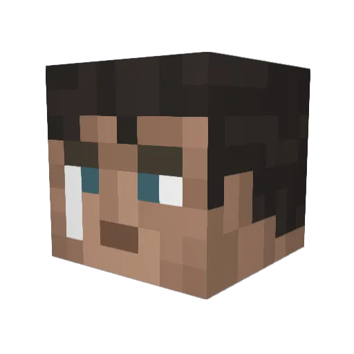 byjoaco13 Minecraft avatar head, 3D render