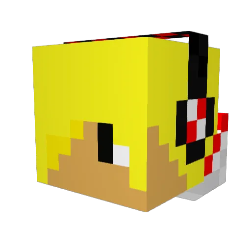 byjosertag Minecraft avatar head, 3D render