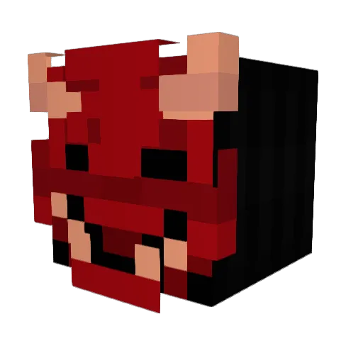 bylalia Minecraft avatar head, 3D render