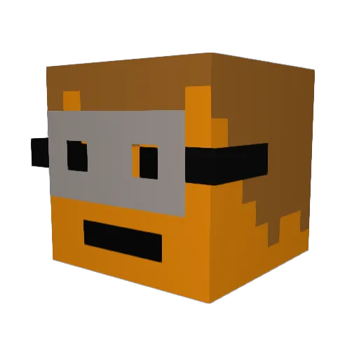 bylle Minecraft avatar head, 3D render