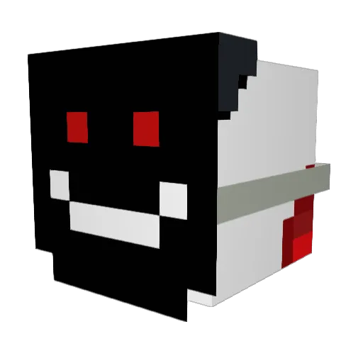 byluki_ Minecraft avatar head, 3D render