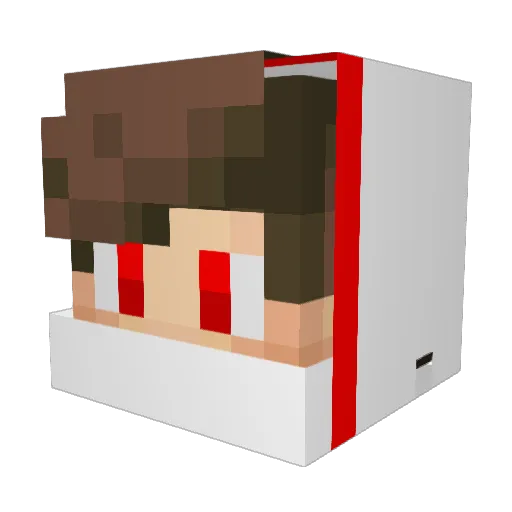 bynucleargamer Minecraft avatar head, 3D render