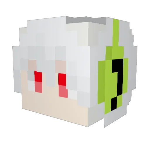 byonz Minecraft avatar head, 3D render
