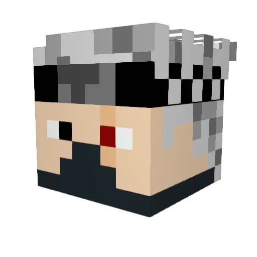 bypanxo Minecraft avatar head, 3D render
