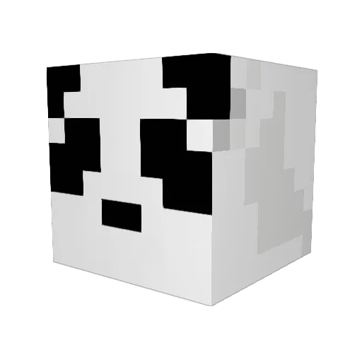 byques Minecraft avatar head, 3D render