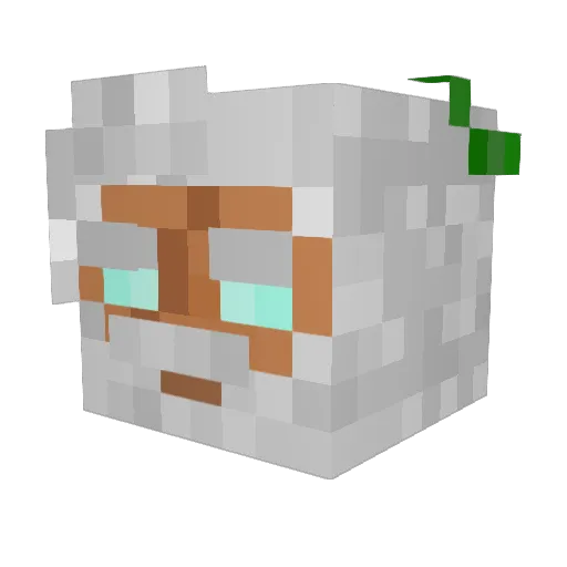byrotix Minecraft avatar head, 3D render