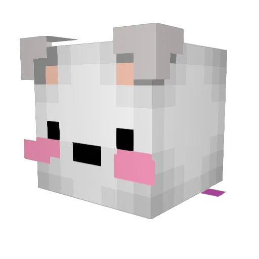 byrr Minecraft avatar head, 3D render