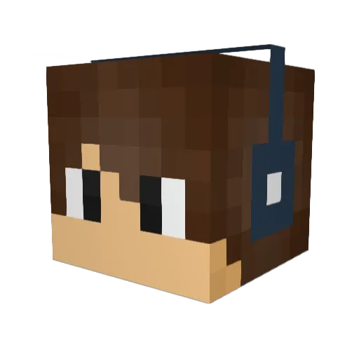 byrun1 Minecraft avatar head, 3D render
