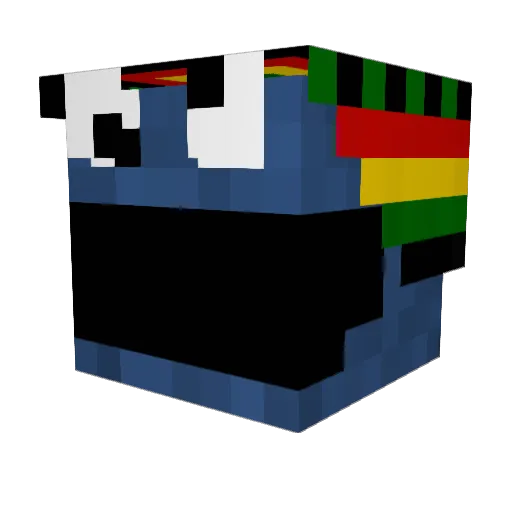 bysmitty Minecraft avatar head, 3D render