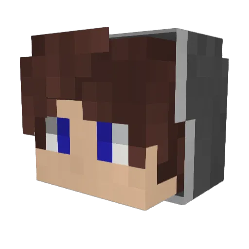 bysp Minecraft avatar head, 3D render