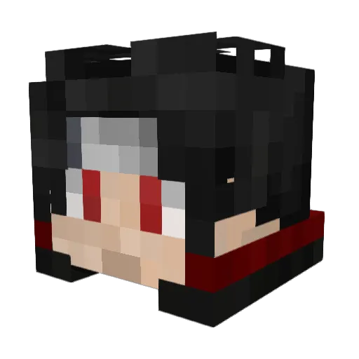 byst555 Minecraft avatar head, 3D render
