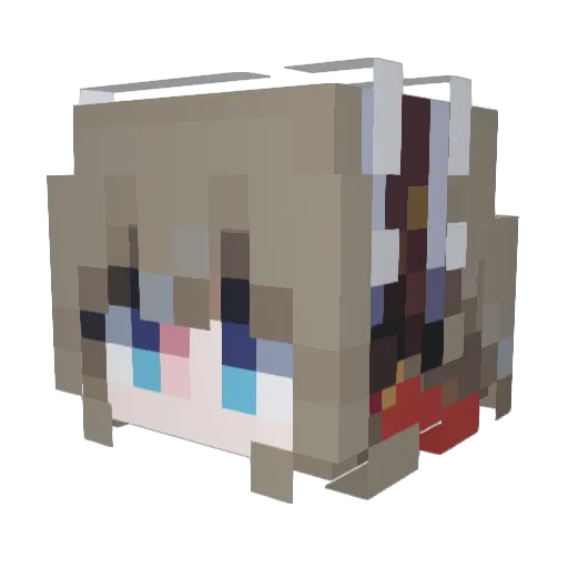 byt47 Minecraft avatar head, 3D render