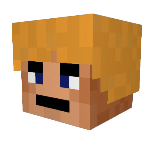 byte1eater Minecraft avatar head, 3D render