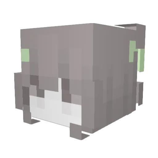 bywi Minecraft avatar head, 3D render